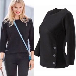 CAbi 3232 Utility Top L Black NWT